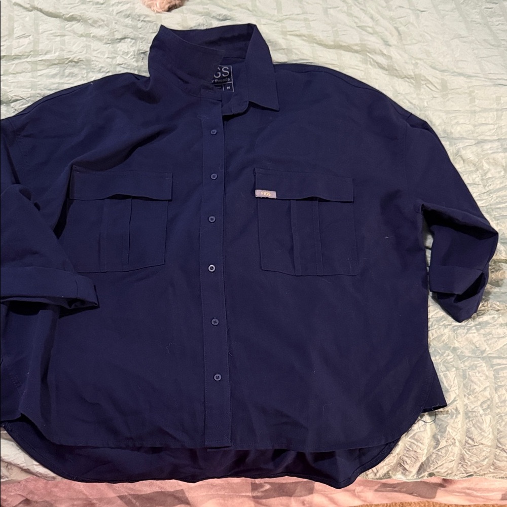 Figs long sleeve scrub top